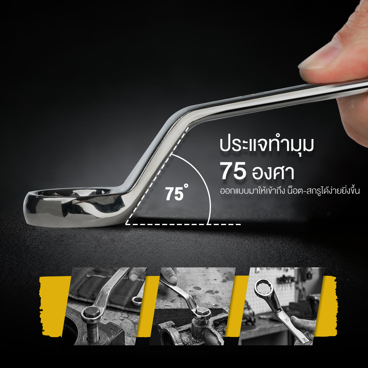 ชุดประแจแหวนคู่ DELTON รุ่น DT6-32RR 6-32 มม. (ชุด 12 ชิ้น)_6